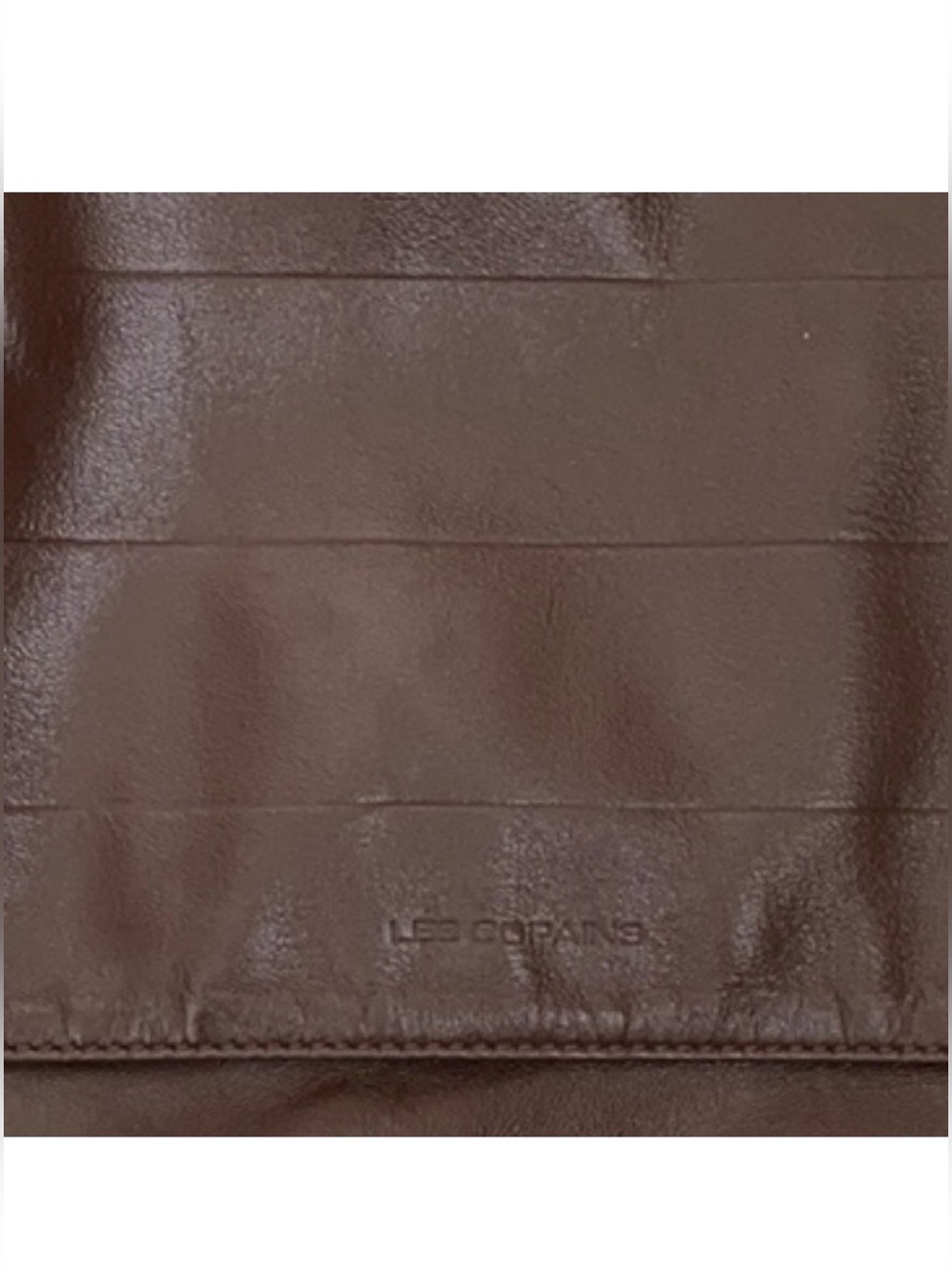 Les Copains Leather Shoulder Bag Made in Italy Vintage Brown Size OS - Picture 7 of 9